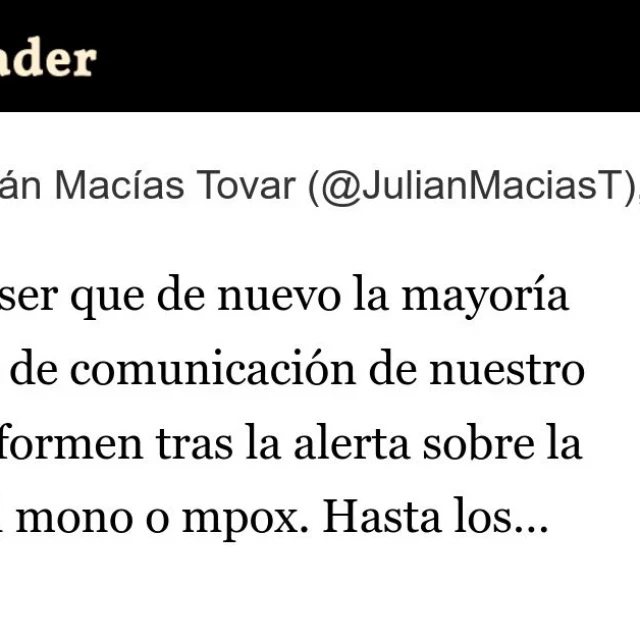 No puede ser que de nuevo la mayoría de medios de comunicación de nuestro país desinformen tras la alerta sobre la viruela del mono o mpox. Hasta los telediarios más vistos en España mintieron