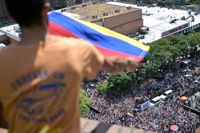 Cinco fotos aéreas de la marcha opositora en Caracas comprueban que no se ha enfriado nada