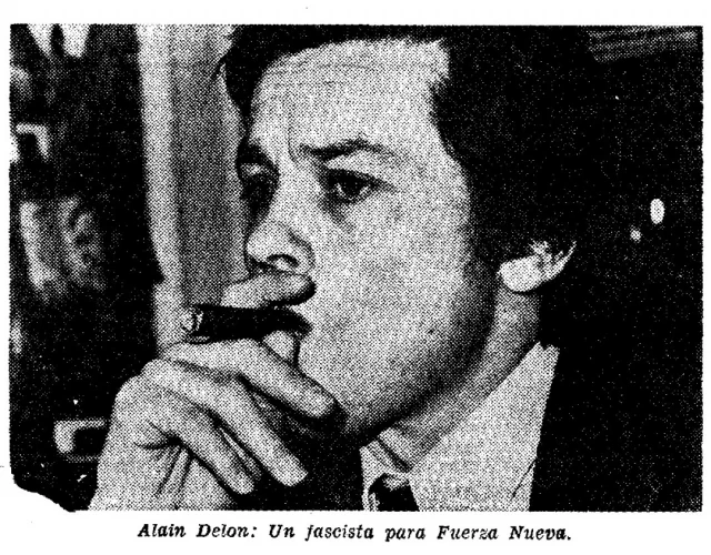 Alain Delon: un fascista para Fuerza Nueva