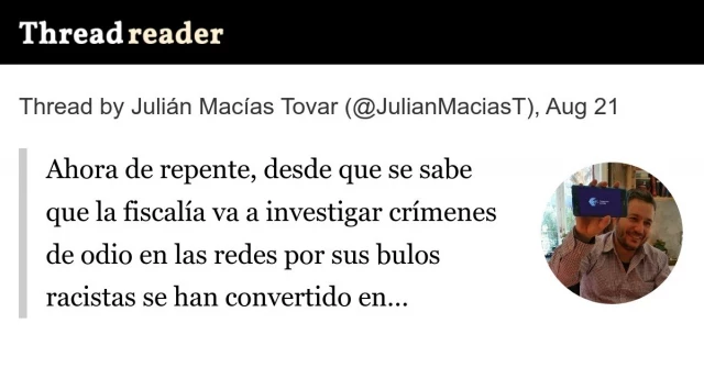 Ahora de repente, desde que se sabe que la fiscalía va a investigar crímenes de odio en las redes por sus bulos racistas se han convertido en factcheckers