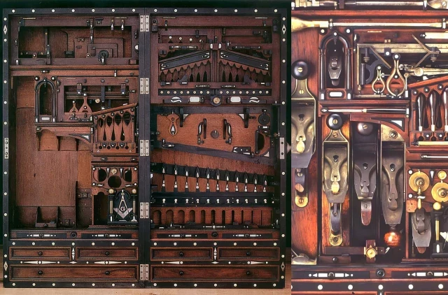 Baúl de herramientas Studley: Una obra maestra de la artesanía del siglo XIX, meticulosamente diseñada para 300 herramientas (ENG)