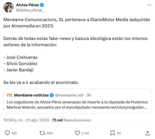 El bulo de Alvise sobre Menéame