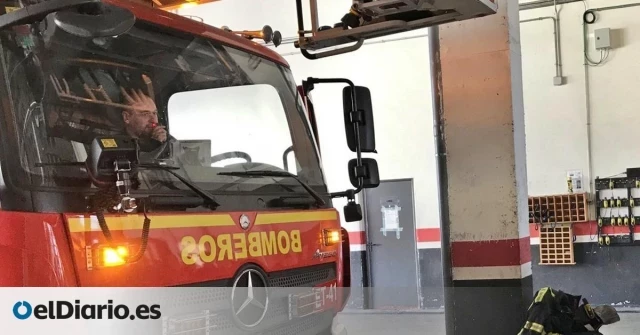 Un camión de Bomberos de la Comunidad de Madrid, multado por exceso de humo en la carretera