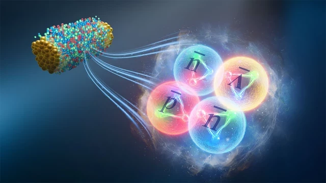 Nuevo Núcleo de Antimateria Exótica Más Pesado - Científicos, a través de seis mil millones de colisiones de partículas, detectan aproximadamente 16 partículas de “antihyperhydrogen-4 (ENG)