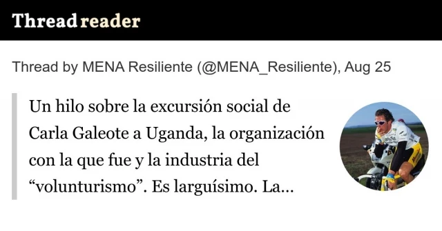 Sobre la excursión social de Carla Galeote a Uganda, la organización con la que fue y la industria del “volunturismo”