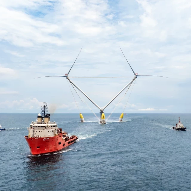 La turbina eólica flotante más potente del mundo ya está funcionando en alta mar