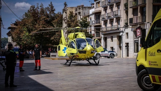 Una niña de la colla Vella de Valls, en la UCI, al desplomarse un 'castell' de nueve pisos en Vilafranca