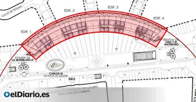 Así serán los toldos para la Puerta del Sol: 2.700 m2 de sombra, color claro y más caros de lo previsto