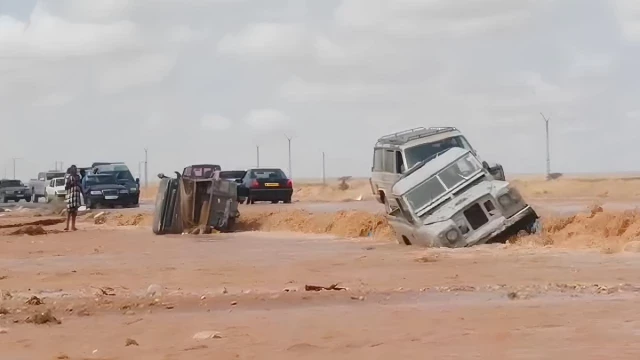 Lluvias torrenciales en el desierto del Sáhara