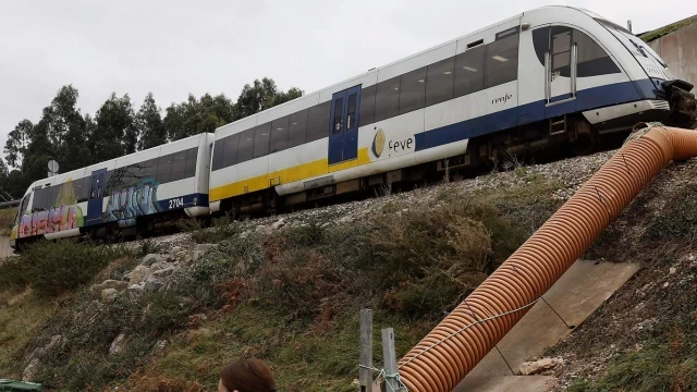 Un tren atropella a una vaca en Ribadeo