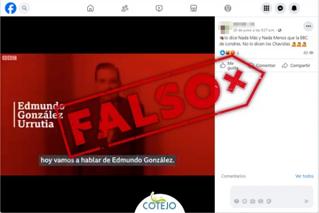 Es falso que la BBC publicó un video con la biografía del candidato presidencial Edmundo González Urrutia