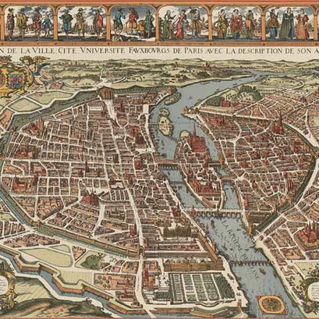 Grandes mapas: el París de Matthäus Merian