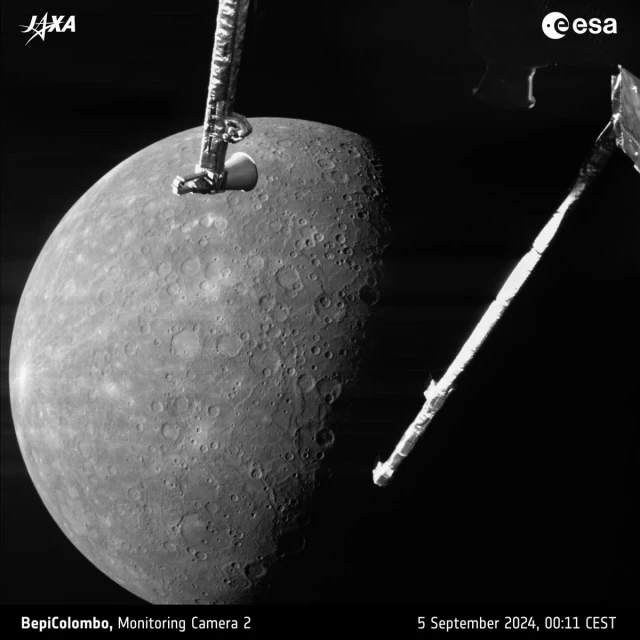 Las impresionantes imágenes de Mercurio desde la misión BepiColombo