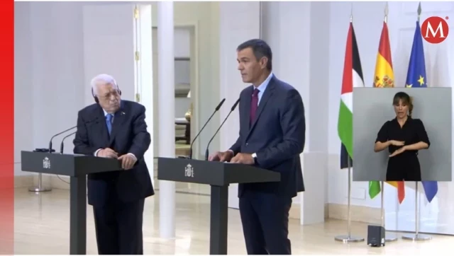 Pedro Sánchez recibe a Mahmud Abbas, presidente palestino, en Madrid