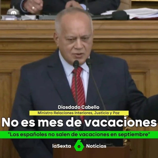 Venezuela asegura que los dos españoles arrestados no estaban de turismo porque en España "no salen de vacaciones en septiembre"