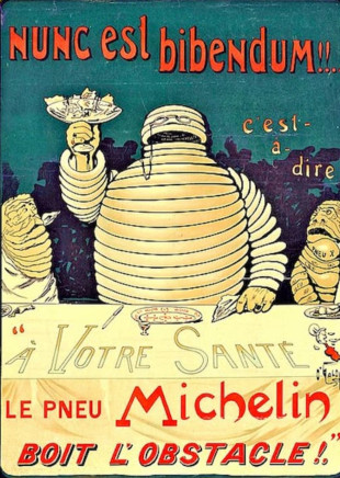 El poeta clásico Horacio da nombre al Bibendum, el Muñeco de Michelin