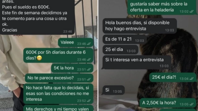 Las surrealistas respuestas sobre el sueldo de ofertas de trabajo en hostelería que indignan: "Suerte"