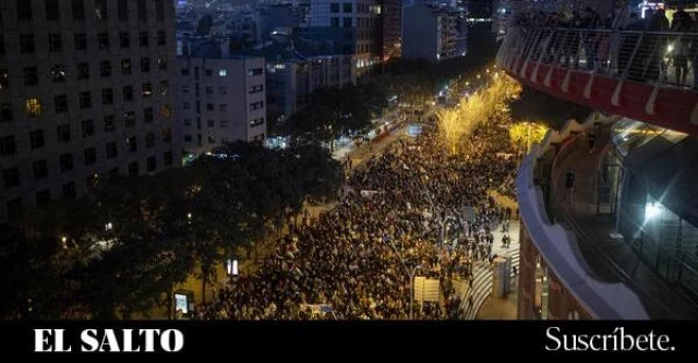 Piquetes de mañana y manifestaciones de tarde, así está siendo la huelga general por Palestina