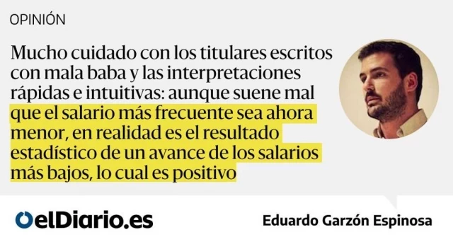 El bulo de la caída del salario