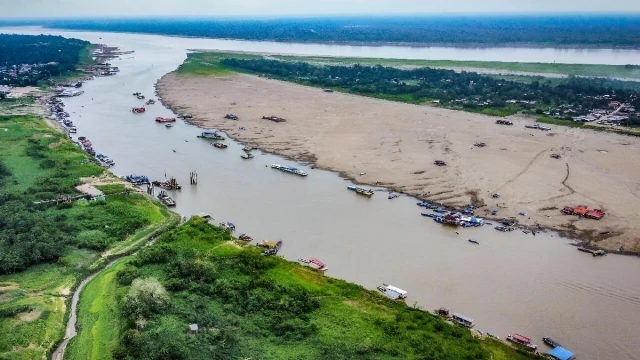 El río Amazonas pierde el 90% de su caudal a su paso por Colombia por la sequía extrema