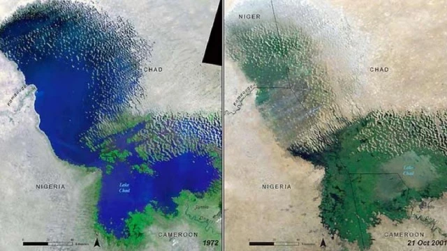 Así se seca el lago Chad, del que depende la supervivencia de 40 millones de personas