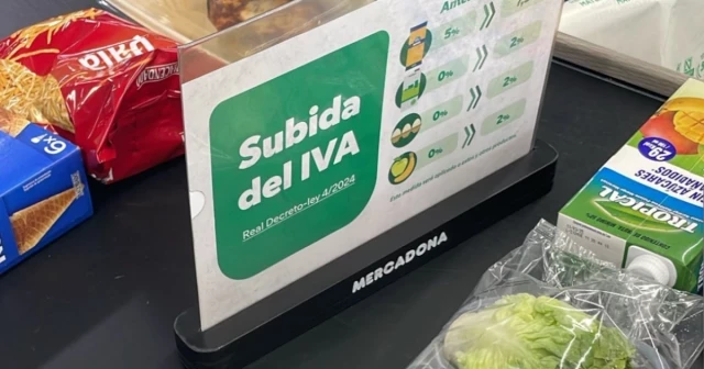 Indignación con Mercadona por su cartel sobre el IVA: “No he visto que Roig indicara la bajada cuando comenzaron las ayudas”