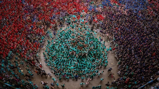 Los Castellers de Vilafranca revalidan el título y se imponen en el Concurso de Castells de Tarragona