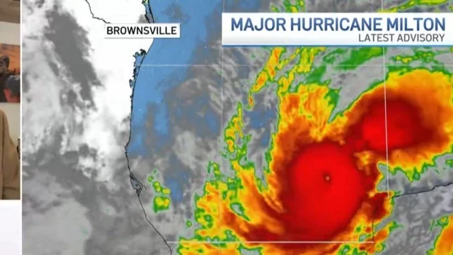 "Es horrible": el meteorólogo de la NBC rompe a llorar en directo al contar lo que va a provocar Milton, un huracán nunca visto