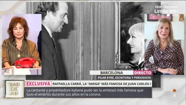 Pilar Eyre destapa un romance secreto entre Raffaella Carrá y Juan Carlos I, además de otro con Sara Montiel