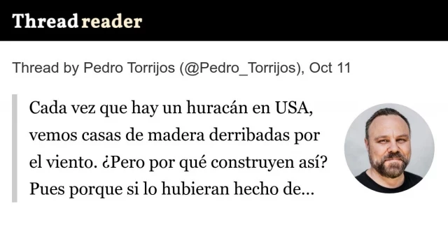 ¿Por qué siguen construyendo con madera en USA? (hilo de  Pedro Torrijos)