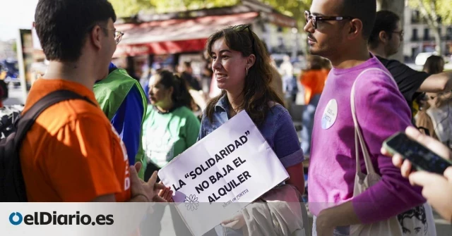 Una protesta multitudinaria toma las calles de Madrid para reivindicar que "la vivienda no es un negocio"