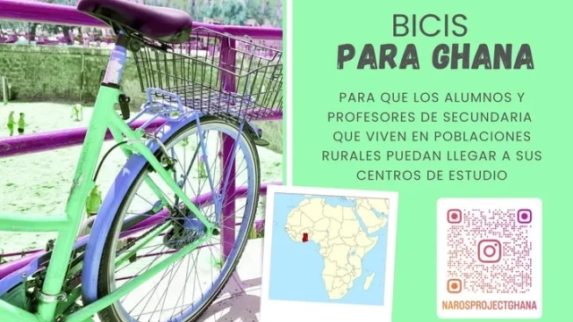 Bicis para Ghana: Lanzan un crowdfunding para transformar la educación en el país africano