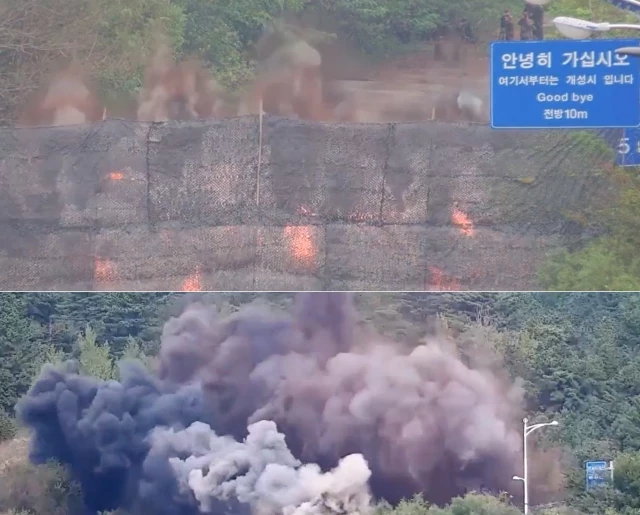 Corea del Norte destruye carreteras que conectan su territorio con el Sur y Seúl responde con disparos