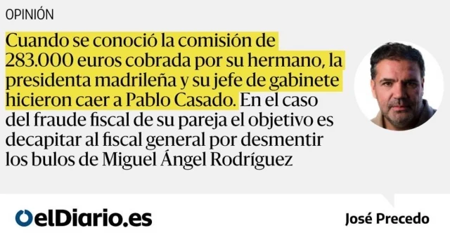 El Kremlin de Ayuso: cada vez que salen a la luz delitos y corrupciones familiares, cae alguien por la ventana