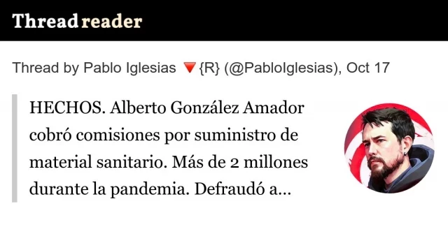 HECHOS. Alberto González Amador cobró comisiones por suministro de material sanitario. Más de 2 millones durante la pandemia. Defraudó a Hacienda 350.000 euros