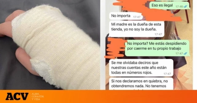 La despiden por sufrir un accidente laboral y le dan esta excusa para no pagarle indemnización: "Para tener un trabajo así prefiero no trabajar"